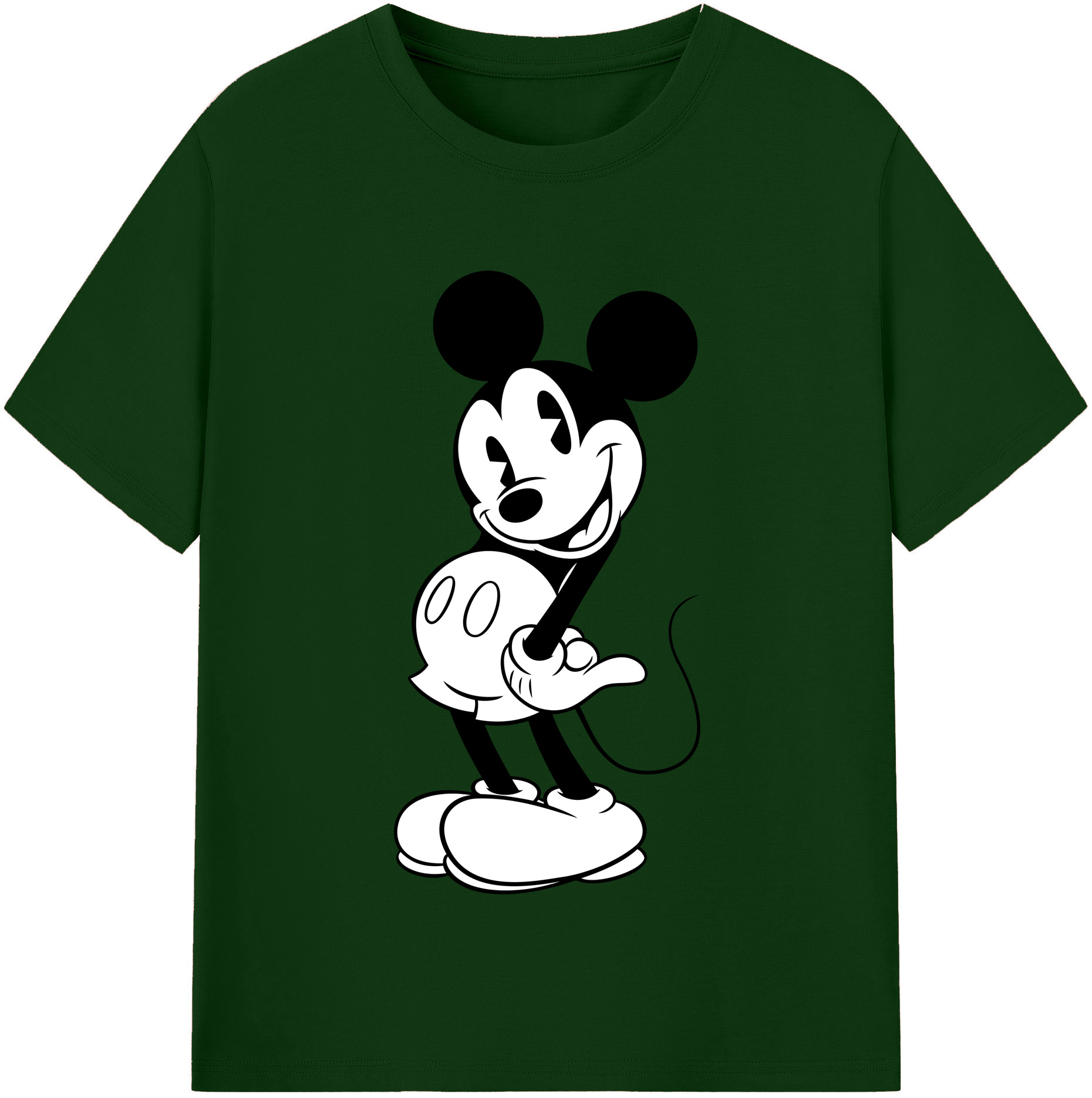 （画像用） ミッキーマウス Mickey Mouse 綿100％半袖Tシャツ（フロントプリント）